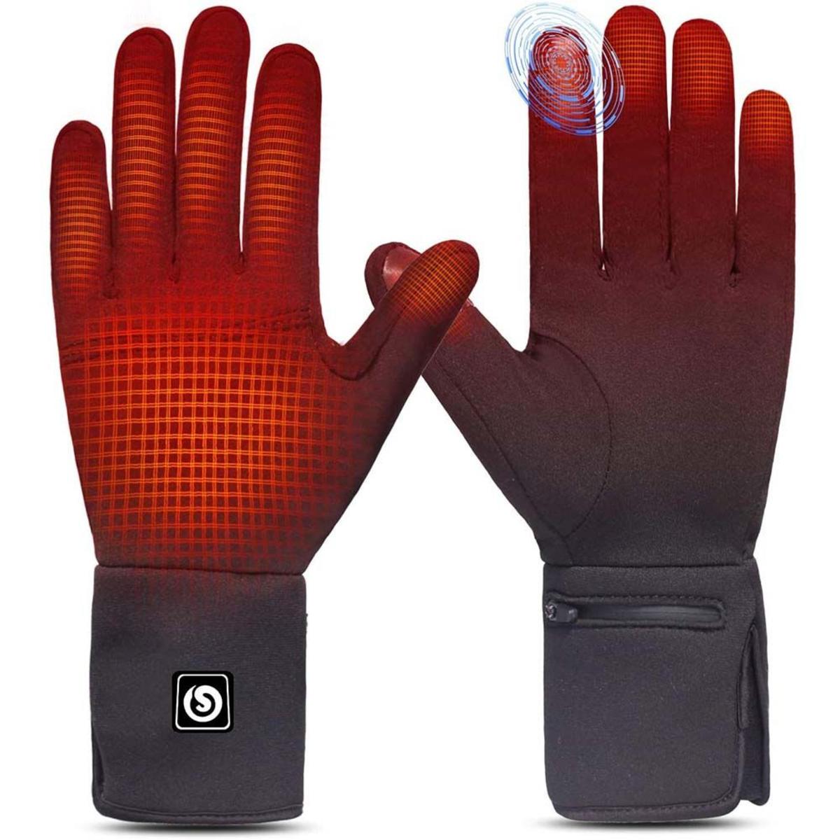 Savior 7.4V Thin Electric Gloves Liners Fingertip Touch Screen