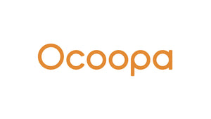 Ocoopa text logo in warm orange, representing portable and cozy hand warmers.