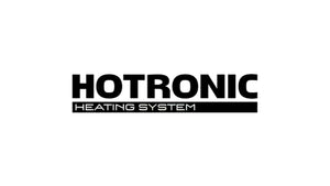 Bold black Hotronic Heating System logo on white, for innovative heated apparel and accessories.