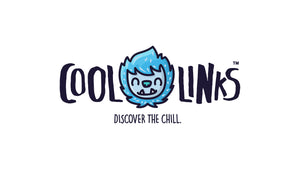 Playful 'Cool Links' logo with a smiling blue monster, encouraging discovery of unique, chill-themed products.