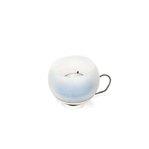 Snow Peak frosted glass lantern with wire handle