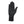 Black touchscreen compatible glove with ribbed cuff