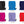 Gordini glove color options in black bright blue dark blue deep pink lavender and red