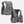 Nathan grey hydration vest with front and back views showing mesh fabric and water flasks