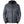 ActionHeat grey hooded puffer jacket with black zippers and cuffs