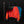 Orange and blue dry tops hanging on a clothing rack