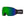 Smith Optics snow goggles with green and blue reflective lens and black strap