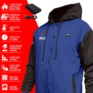 ActionHeat Buffalo Bills 5V Battery Heated Varsity Jacket