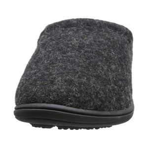 Acorn dark grey felt slipper