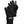 Glacier Glove black neoprene fishing glove with textured palm and tan index finger tip