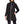 Helly Hansen black hooded waterproof raincoat with front zipper and chest pocket
