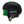 Smith Optics matte black ski helmet with green mirrored goggles
