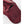 Close up of red Hestra leather mitten detail