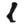 Therm-ic black heated ski sock with grey patterned knit and battery attachment at the top