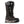 Korkers black waterproof winter boot with faux fur trim and lace up closure