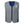 AlphaCool grey quilted cooling vest with front zipper and blue interior lining