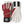 Hestra red and white athletic gloves with black cuffs