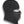 Black fleece balaclava with a perforated nose and mouth guard