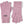 Hestra pink knit gloves with ribbed cuffs