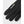 Black Hestra glove with white logo on the back of the hand