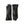 Pair of black leather gloves with side zipper detail