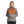 Woman wearing a Venture Heat grey heather quarter zip pullover with glowing orange heating elements on the chest