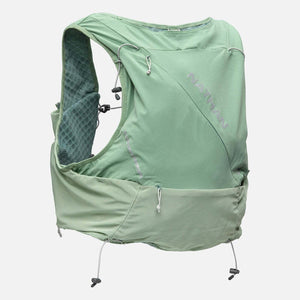 Nathan sage green hydration running vest with adjustable drawstrings