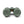 Olive green binoculars with lens caps attached