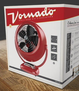 Vornado VFAN air circulator in red packaging