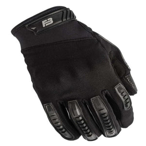 221B Tactical black tactical glove with protective finger guards and wrist strap