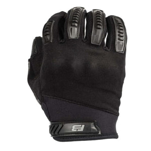 221B Tactical black tactical glove with knuckle protection and wrist strap