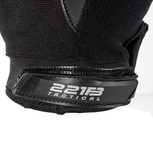 Black 221B Tactical glove wrist strap with velcro closure