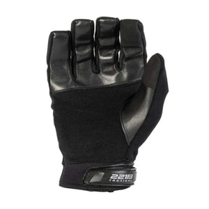 221B Tactical black leather and fabric tactical glove