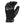 221B Tactical black leather and fabric tactical glove with wrist strap