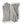 Hestra grey leather gloves with white ribbed cuffs
