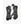 Auclair black leather heated ski gloves with wrist straps and yellow accents