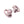 Pair of pink open ear wireless earbuds