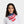 Woman wearing a Mission neck gaiter with an American flag print