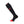 Lenz black knee high heated sock with red toe and logo