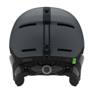 Back view of Smith Optics Altus ski helmet in matte grey with adjustable fit dial