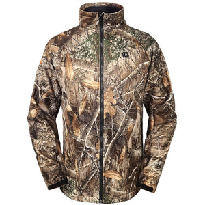 ActionHeat camouflage print zip up jacket with high collar