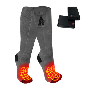 ActionHeat grey heated socks with battery packs