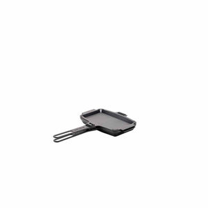 Snow Peak black metal sandwich toaster with long handle