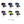 Black Ice NTX CoolTherapy System cooling neck wraps in six different colors and patterns