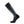 Grey and black knee high heated sock with power button and battery attachment