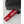 Hestra glove cuff with red branded pull tab and grey ribbed knit trim