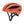 Smith Optics orange cycling helmet with black straps