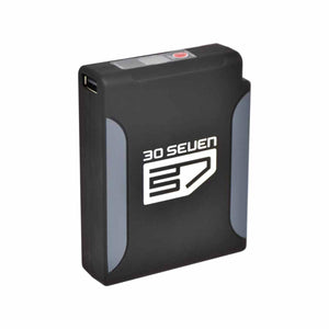 30seven black rechargeable battery pack with digital display and logo