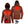 ActionHeat brown hooded jacket showing heating element dimensions and battery pack