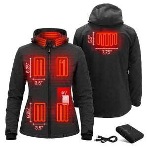 Open Box ActionHeat Pro Series+ Bluetooth Women's Softshell Heated Jacket